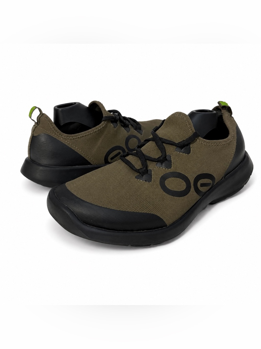 OOFOS OOmg Sport LS Recovery Shoes Olive Men’s 9 Women’s 11 Green Black - Picture 1 of 6